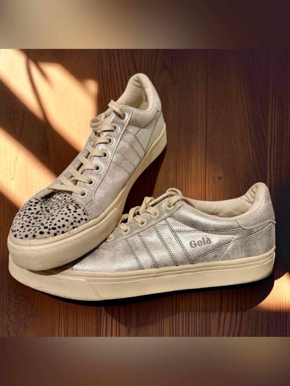 GOLA Orchid II Cheetah/Silver/Teal Sneaker Women's
